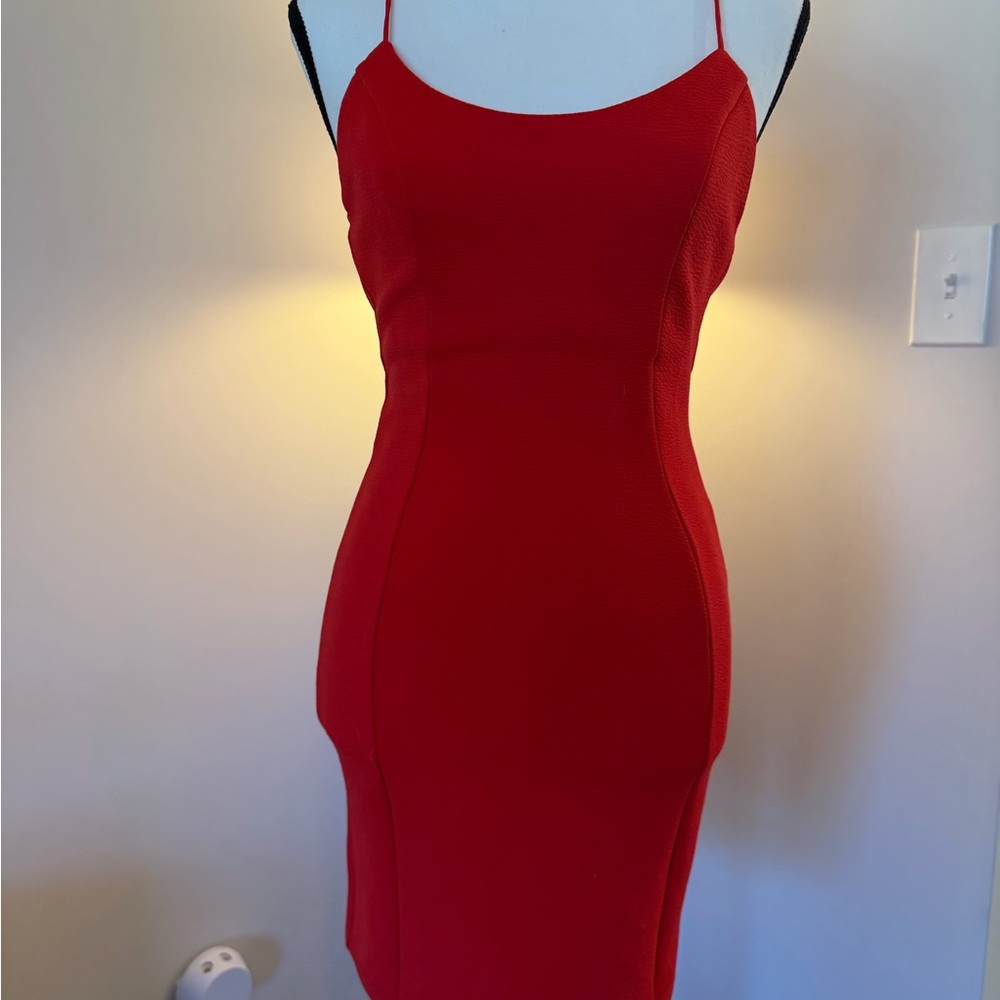 Hello Molly Scarlet Strapless Dress